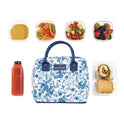 fit + fresh Simplified Lunch Bag, 9 x 6 x 10, Blue Floral (7039SIM3166)