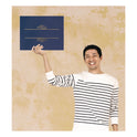 Great Papers! Embossed Foil Certificate Holders, 80-lb Paper, Navy, 5/Pack (903119)