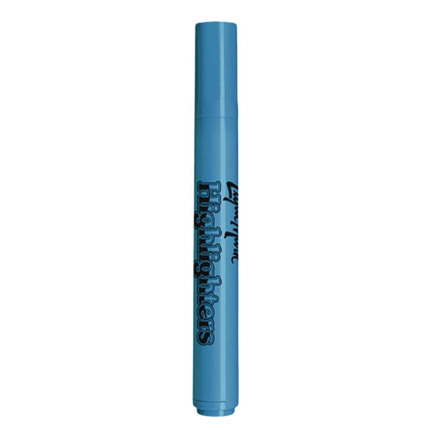 Liqui-Mark Tank Fluorescent Highlighter, Blue Ink, Chisel Tip, Blue Barrel, Dozen (60823)
