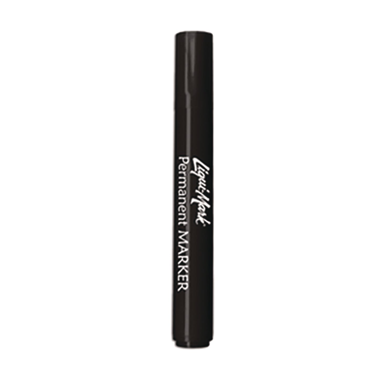 Liqui-Mark Permanent Marker, Chisel Tip, Black, Dozen (91201)