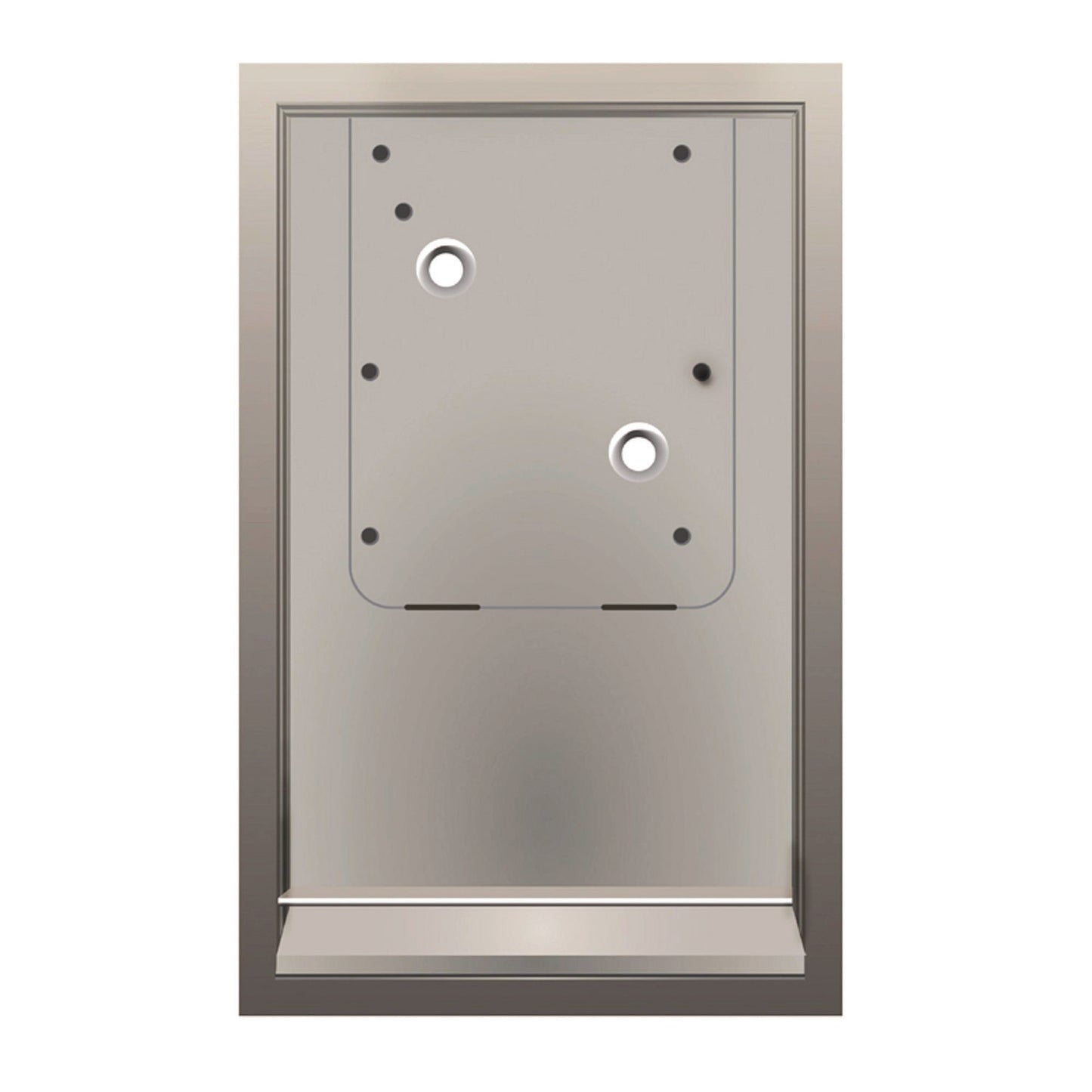 Alpine Hemlock Recess Wall Kit, 3.38 x 16.38 x 26, Stainless Steel (ALP400RECESS)