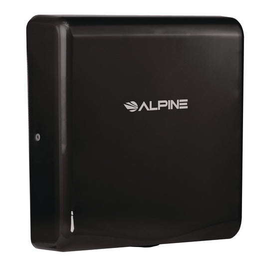 Alpine Willow Commercial 120V Automatic Hand Dryer, 3.93 x 11.25 x 12.63, Stainless Steel, Black (ALP40510BLA)