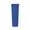 Alpine Slim 23 Gallon Recycling Bin, Plastic, Blue (477RBLU)