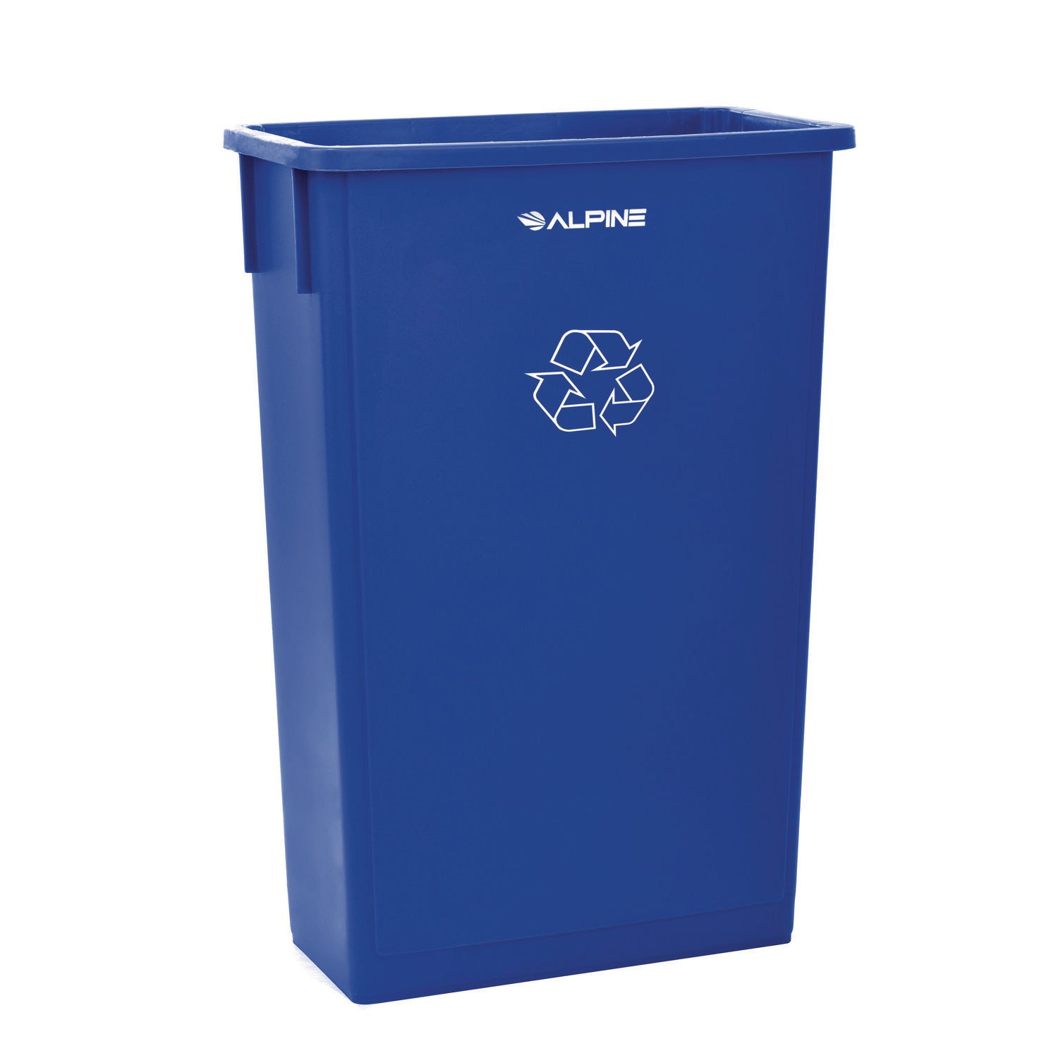 Alpine Slim 23 Gallon Recycling Bin, Plastic, Blue (477RBLU)