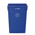 Alpine Slim 23 Gallon Recycling Bin, Plastic, Blue (477RBLU)