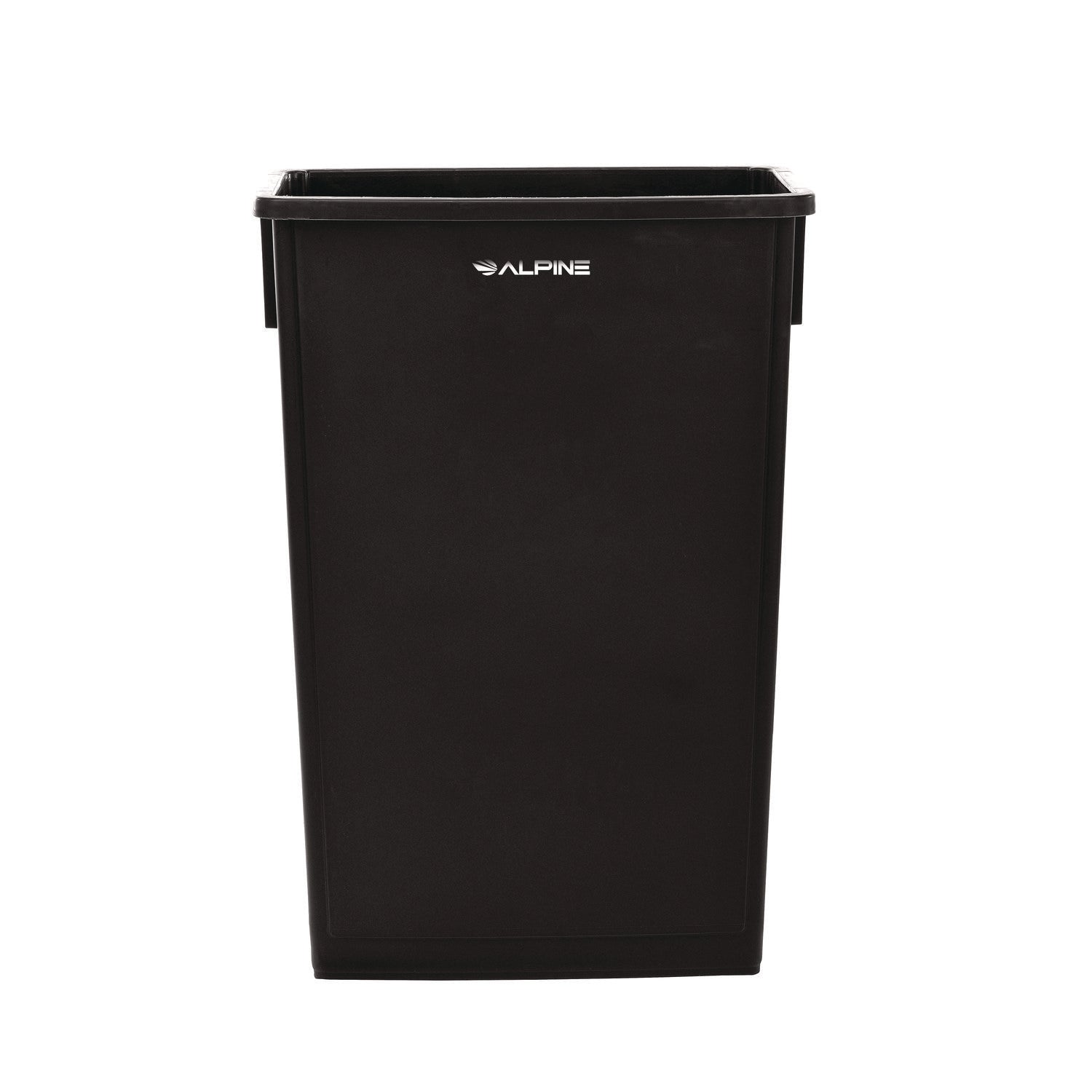 Alpine Slim 23 Gallon Indoor Trash Can, Plastic, Black (ALP477BLK)