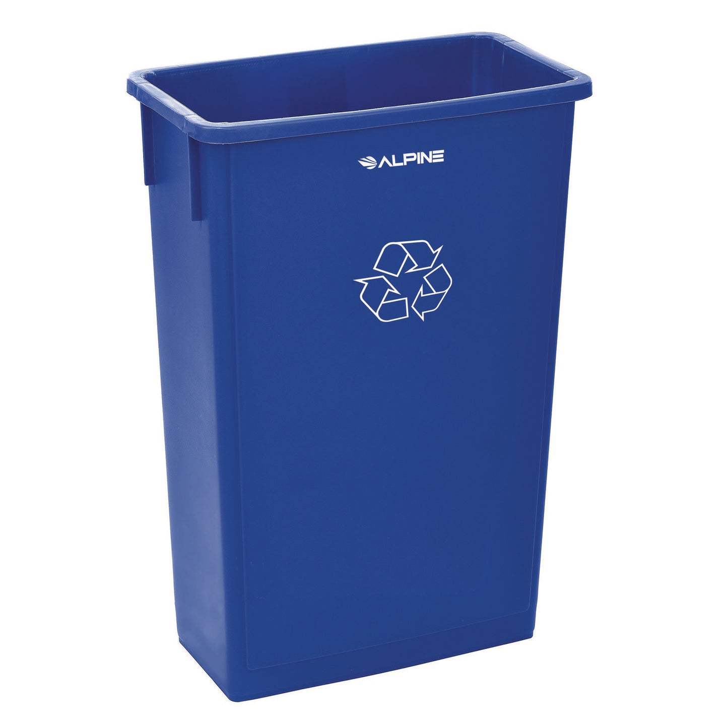 Alpine Slim 23 Gallon Recycling Bin, Plastic, Blue (477RBLU)