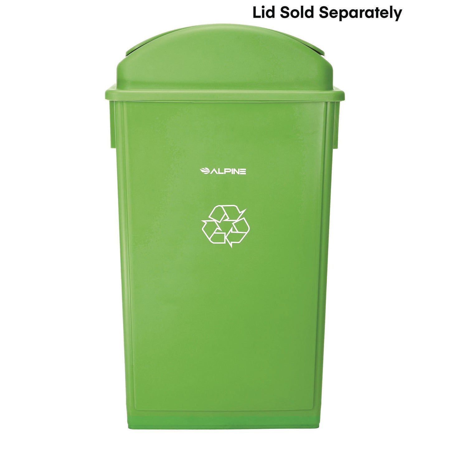 Alpine Slim 23 Gallon Recycling Bin, Plastic, Lime Green (ALP477LGRN)