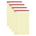 Mead Notepad, Wide/Legal Rule, 50 Canary 5 x 8 Sheets, 4/Pack (59382)