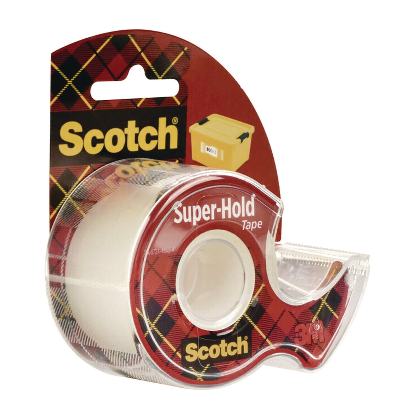 Scotch Super-Hold Wide Invisible Tape, 1.5" x 18 yds, Crystal Clear (198W)