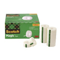 Scotch Magic Tape Cabinet Pack, 1" Core, 0.75" x 27.7 yds, Clear, 12/Pack (810K12CP)