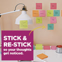 Post-it Pads in Playful Primary Colors, 3" x 3", 45 Sheets/Pad, 5 Pads/Pack (33215SSAN)