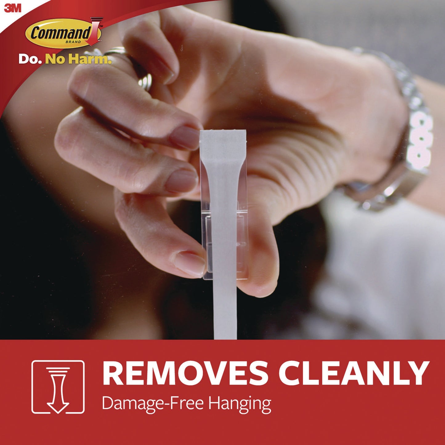 Command X-large Utility Hooks, Plastic, White, 15 lb Capacity, 2 Hooks and 8 Strips/Pack (170112ES)