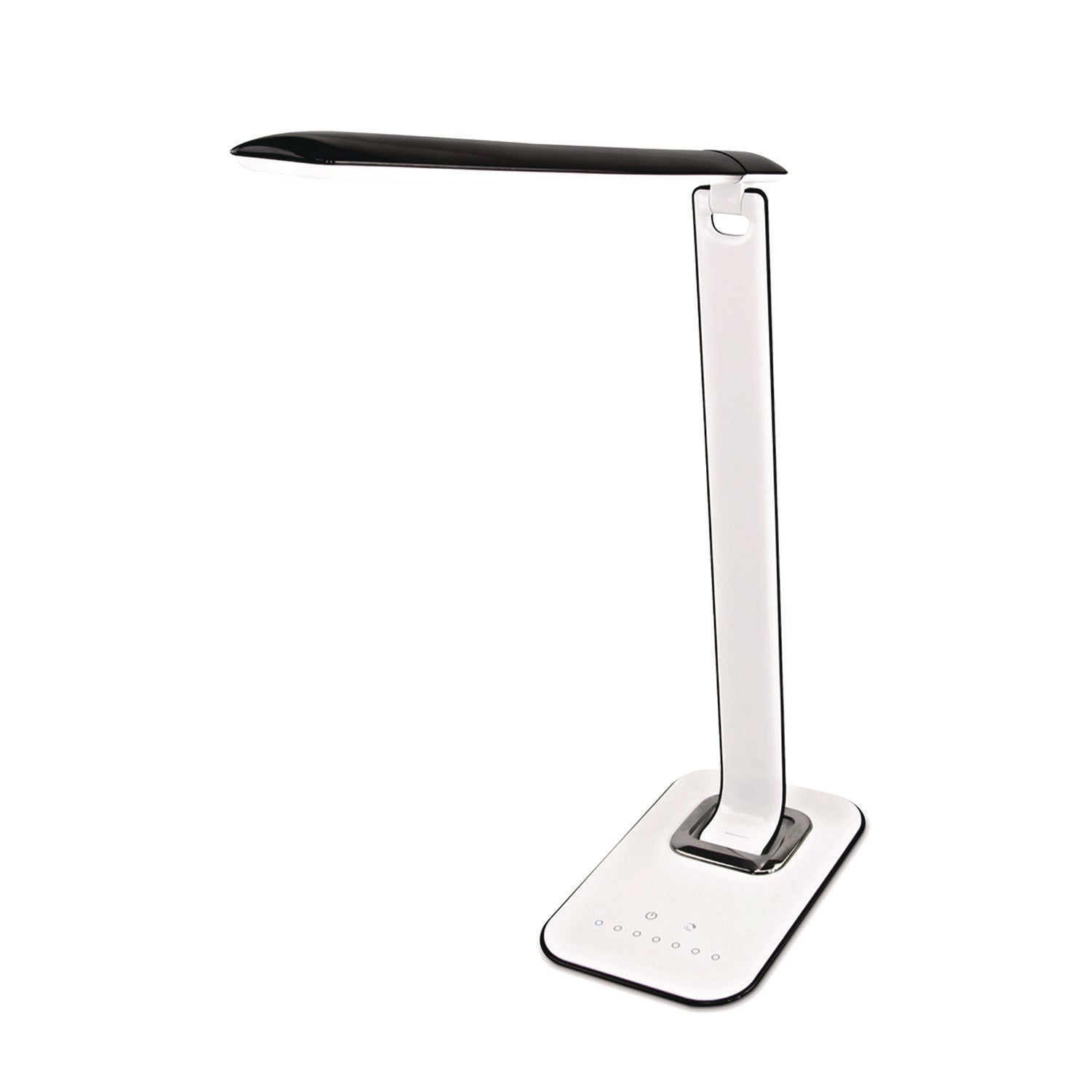 MOUNT-IT! Turcom RelaxaLight Dimmable LED Desk Lamp with USB, Adjustable Neck, 16" to 28.5" High, White (TS7005)