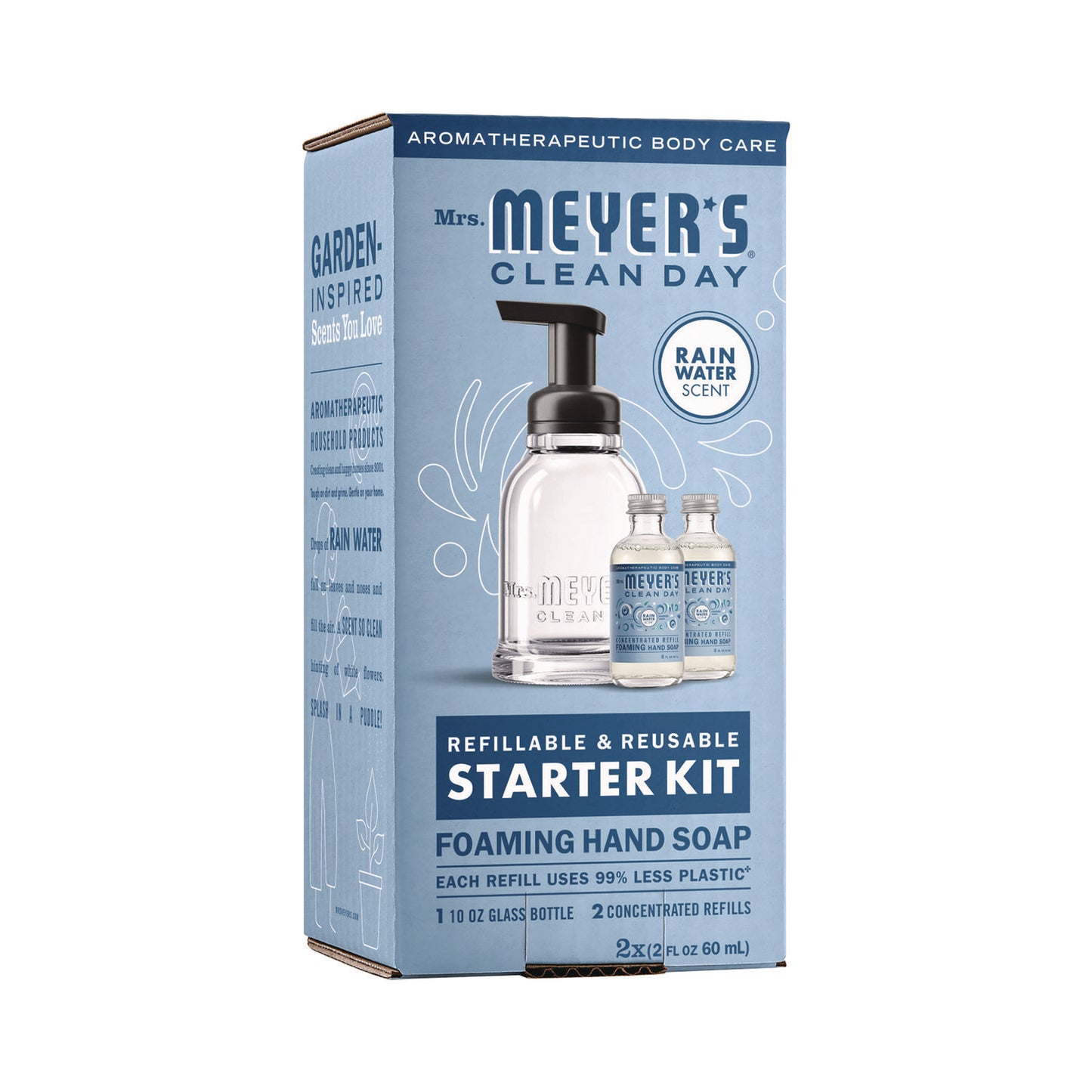 s Foaming Hand Soap Concentrate Starter Kit, Rain Water, (2) 2 oz Refill Bottles, 10 oz Dispenser Bottle (355607)