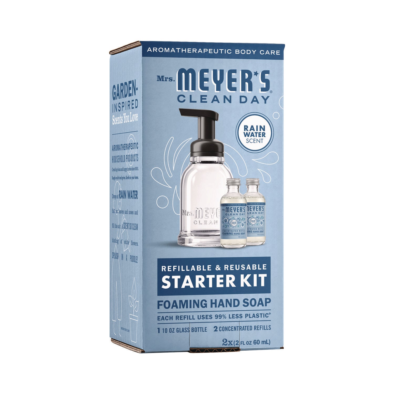 s Foaming Hand Soap Concentrate Starter Kit, Rain Water, (2) 2 oz Refill Bottles, 10 oz Dispenser Bottle (355607)