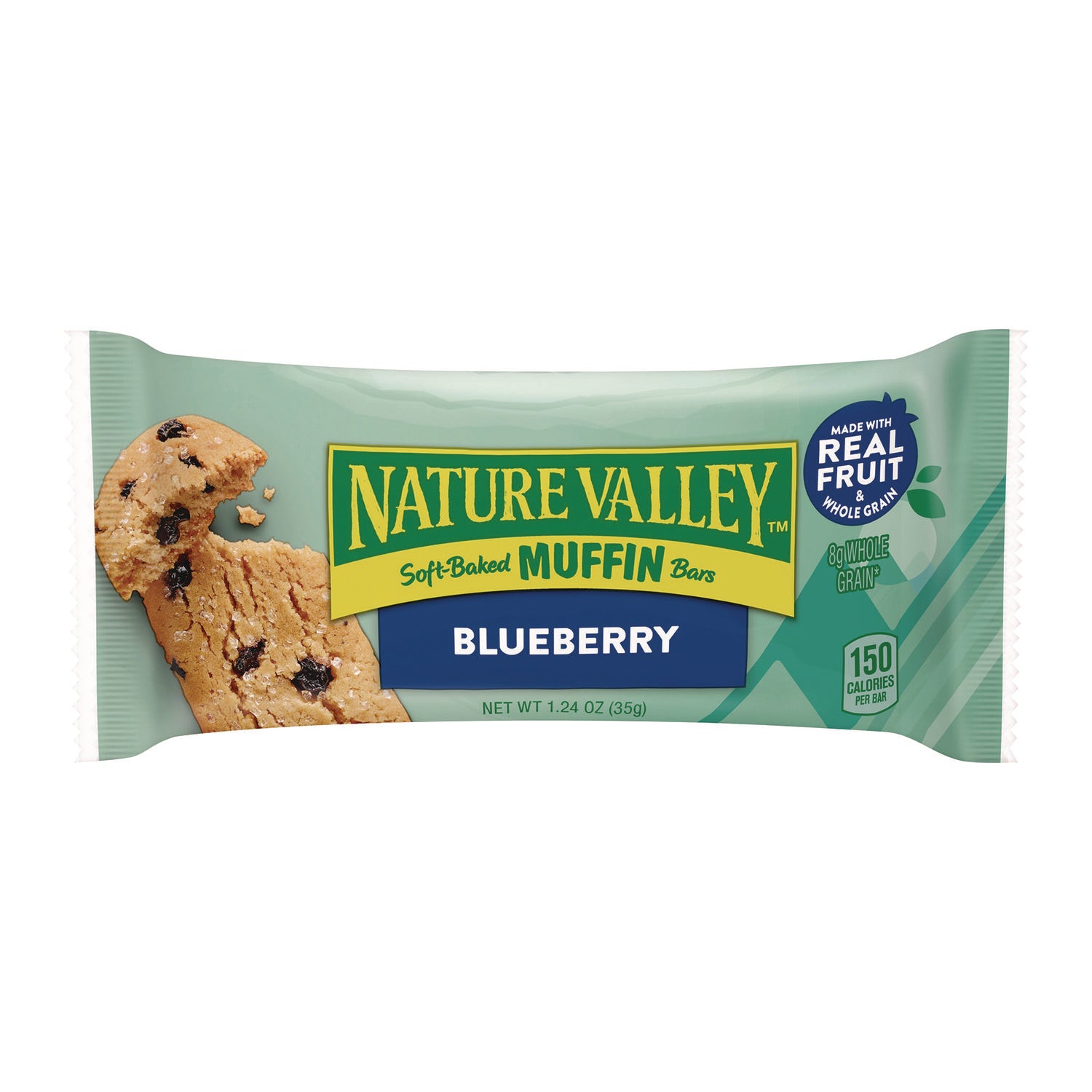 Nature Valley Blueberry Soft-Baked Muffin Bar, 1.24 oz Bar, 12/Box (GEM20668)