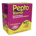 Pepto-Bismol Chewable Tablets, Original Flavor, 32 Packets of 4 Tablets/Box (00201)