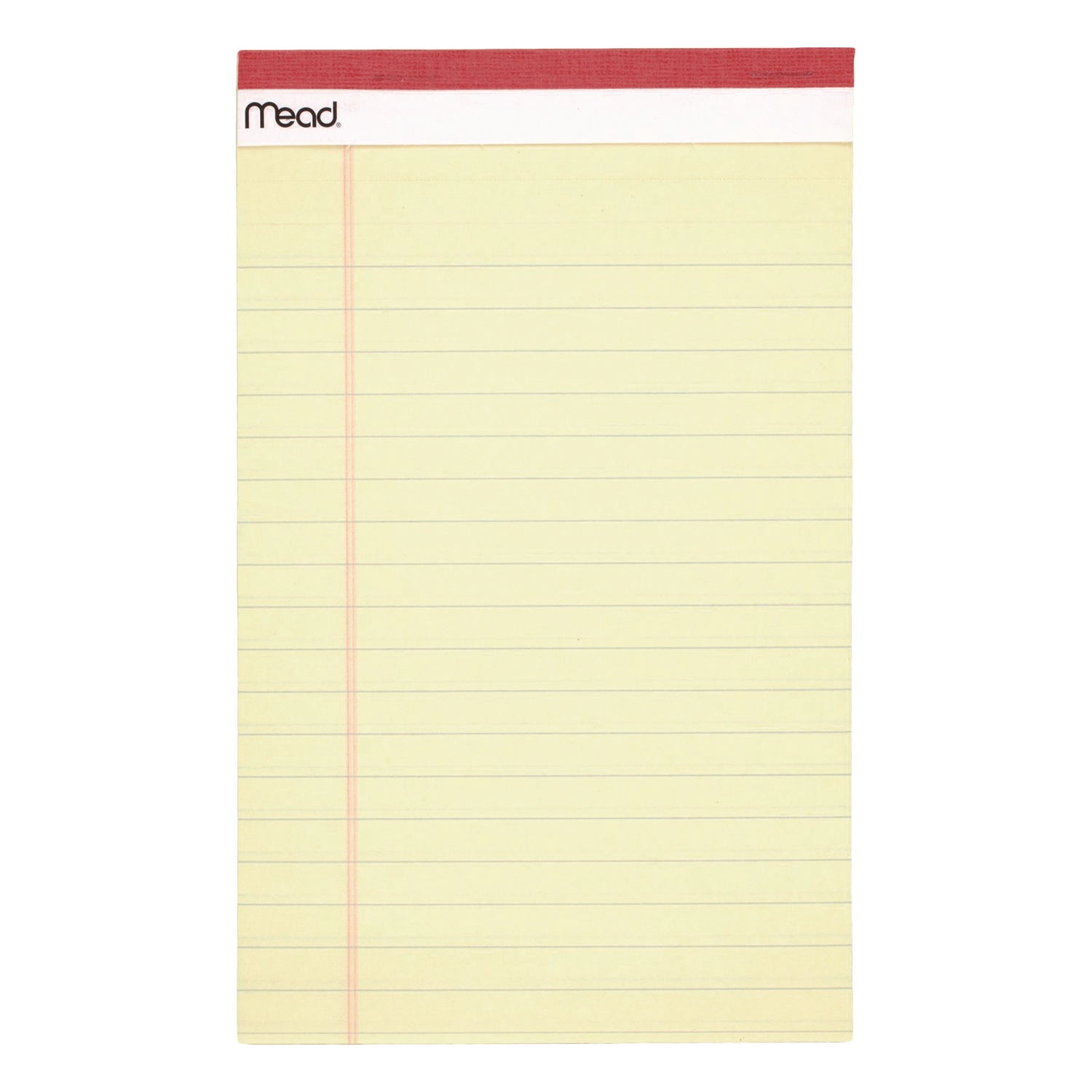 Mead Notepad, Wide/Legal Rule, 50 Canary 5 x 8 Sheets, 4/Pack (59382)