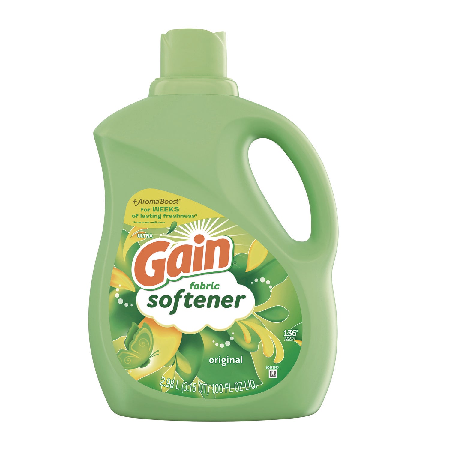 Gain Fabric Softener, Original Scent, 44 oz Bottle (10089)