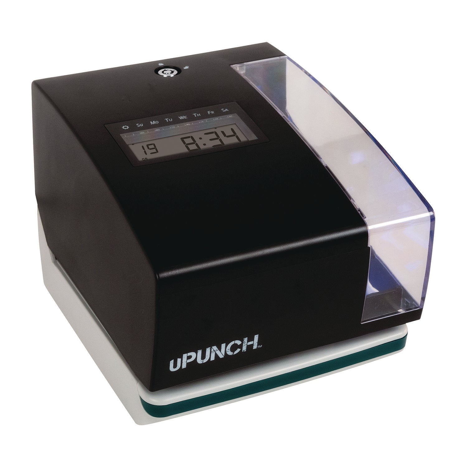 uPunch Digital Time Clock and Date Stamp Bundle, Black (PK1100)