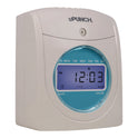 uPunch Digital Auto-Align Punch Time Clock Bundle, White (SB1200)