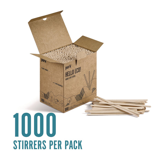 Perk Wood Stirrer, 5.5", 1,000/Pack (PK61996)