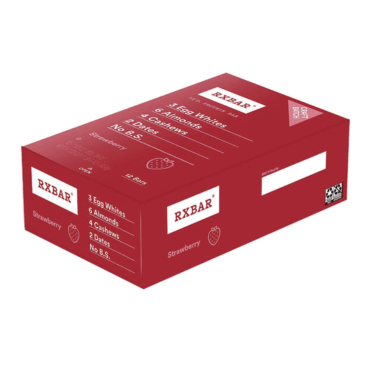 RXBAR Gluten-Free Strawberry Protein Bar, 1.83 oz Bar, 12/Box (KEE00580)