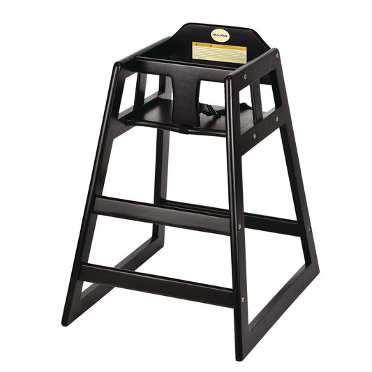 Alpine Wooden Stackable High Chair, Supports Up to 50 lb, 29.02" h, Espresso (ALP41201ESP)