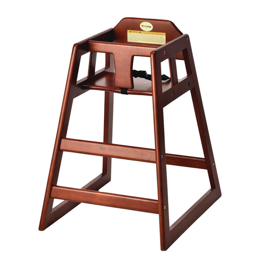 Alpine Wooden Stackable High Chair, Supports Up to 50 lb, 29.02" h, Mahogany (ALP41201MA)