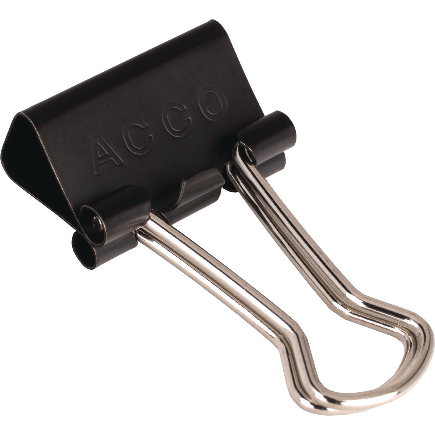 Acco Binder Clips, Mini, Black/Silver, Dozen (72010)