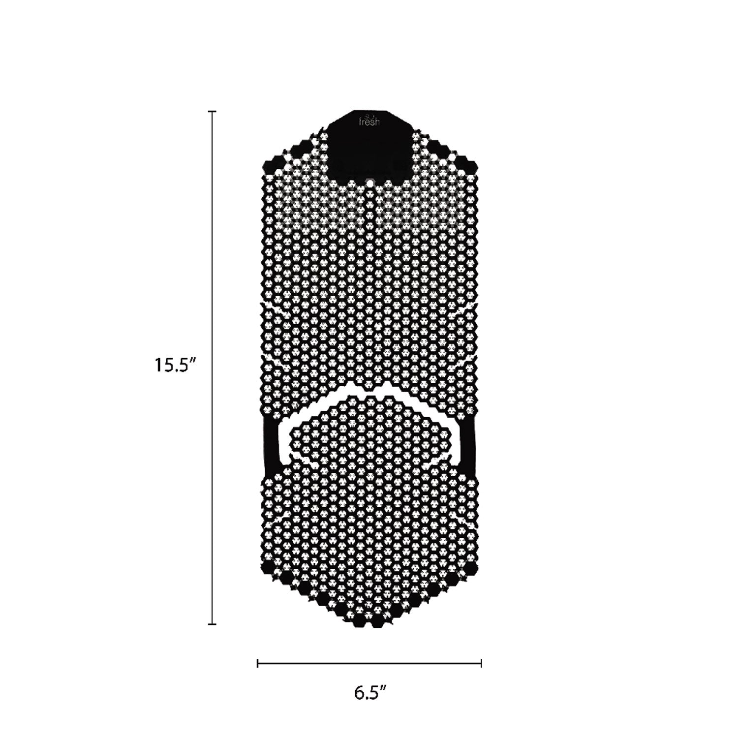 Fresh Products Tsunami, Urinal Screen, Midnight Coast, 5.22 oz, Black, 6/Carton (TSU6MC)