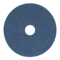 Boardwalk Scrubbing Floor Pads, 13" Diameter, Blue, 5/Carton (4013BLU)