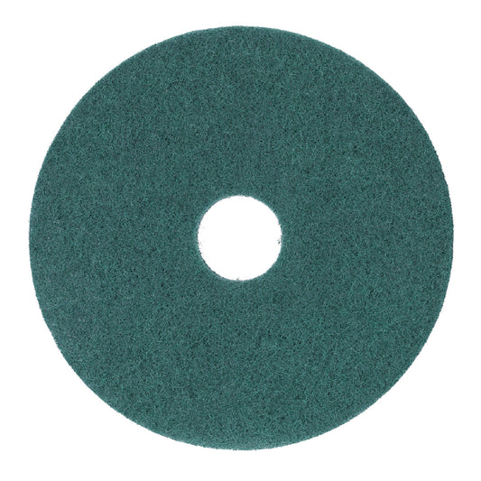 Boardwalk Heavy-Duty Scrubbing Floor Pads, 13" Diameter, Green, 5/Carton (4013GRE)