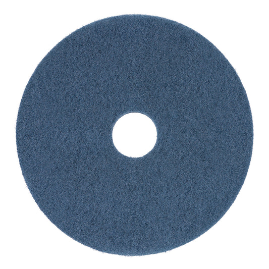 Boardwalk Scrubbing Floor Pads, 14" Diameter, Blue, 5/Carton (4014BLU)