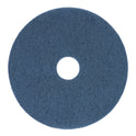 Boardwalk Scrubbing Floor Pads, 16" Diameter, Blue, 5/Carton (4016BLU)