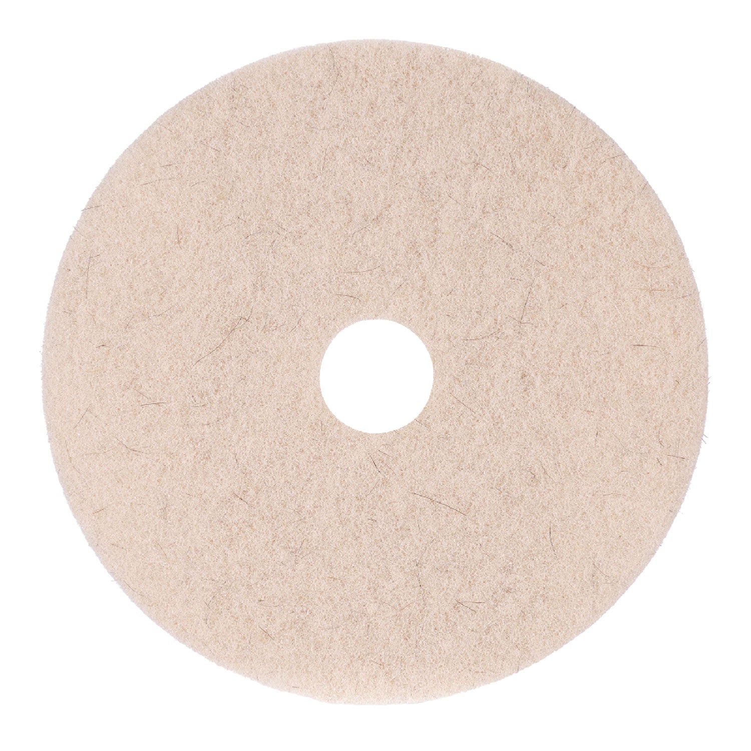 Boardwalk Natural Hog Hair Burnishing Floor Pads, 17" Diameter, Tan, 5/Carton (4017NHE)