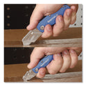 Sheffield Folding Lock Back Utility Knife Set, 1 Standard, 1 Mini, Blue (12117)