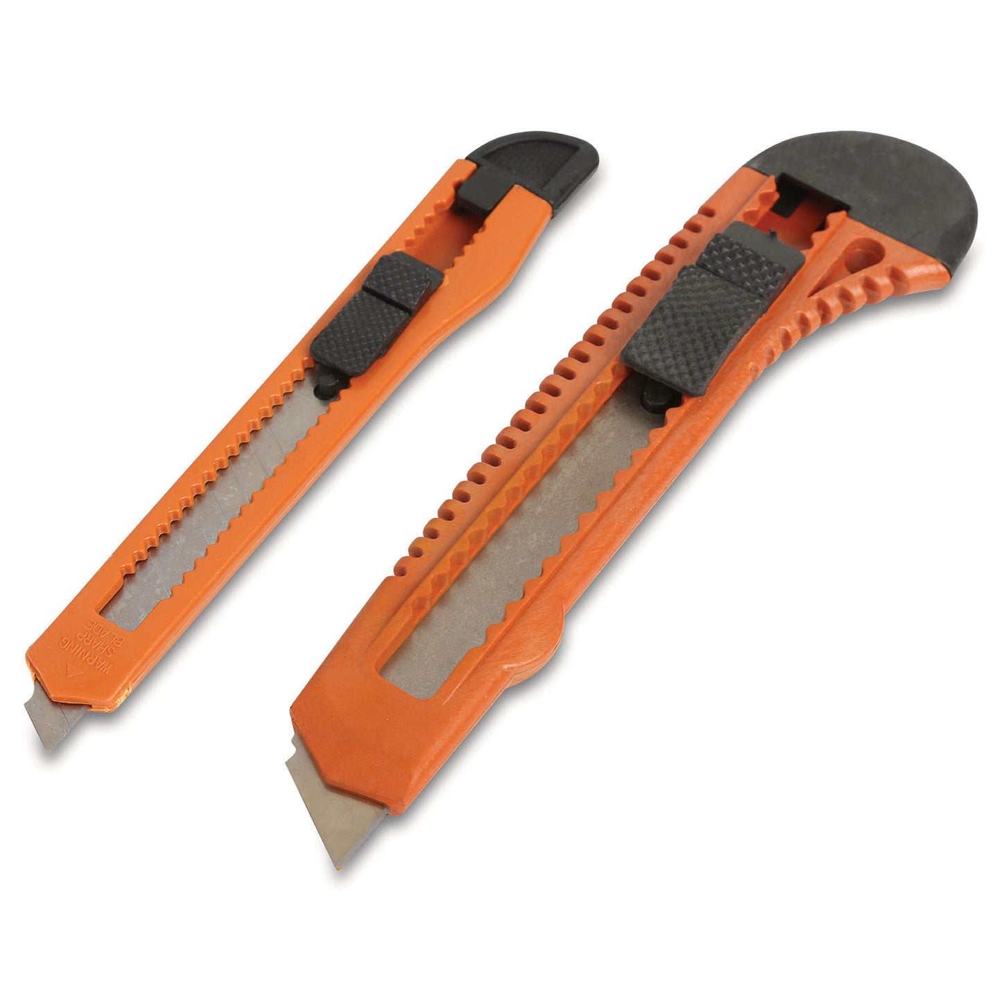 Great Neck Snap-Off Utility Knife Set, 9 mm Knife, 18 mm Knife, Orange/Black (2SBK)