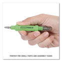 OEMTOOLS 6-Way Pen-Style Screw/Nut Driver, Phillips/Slotted Bits, Metric Sockets, 5.38" Long, Black/Green, Green/Clear, 4/Pack (22537)