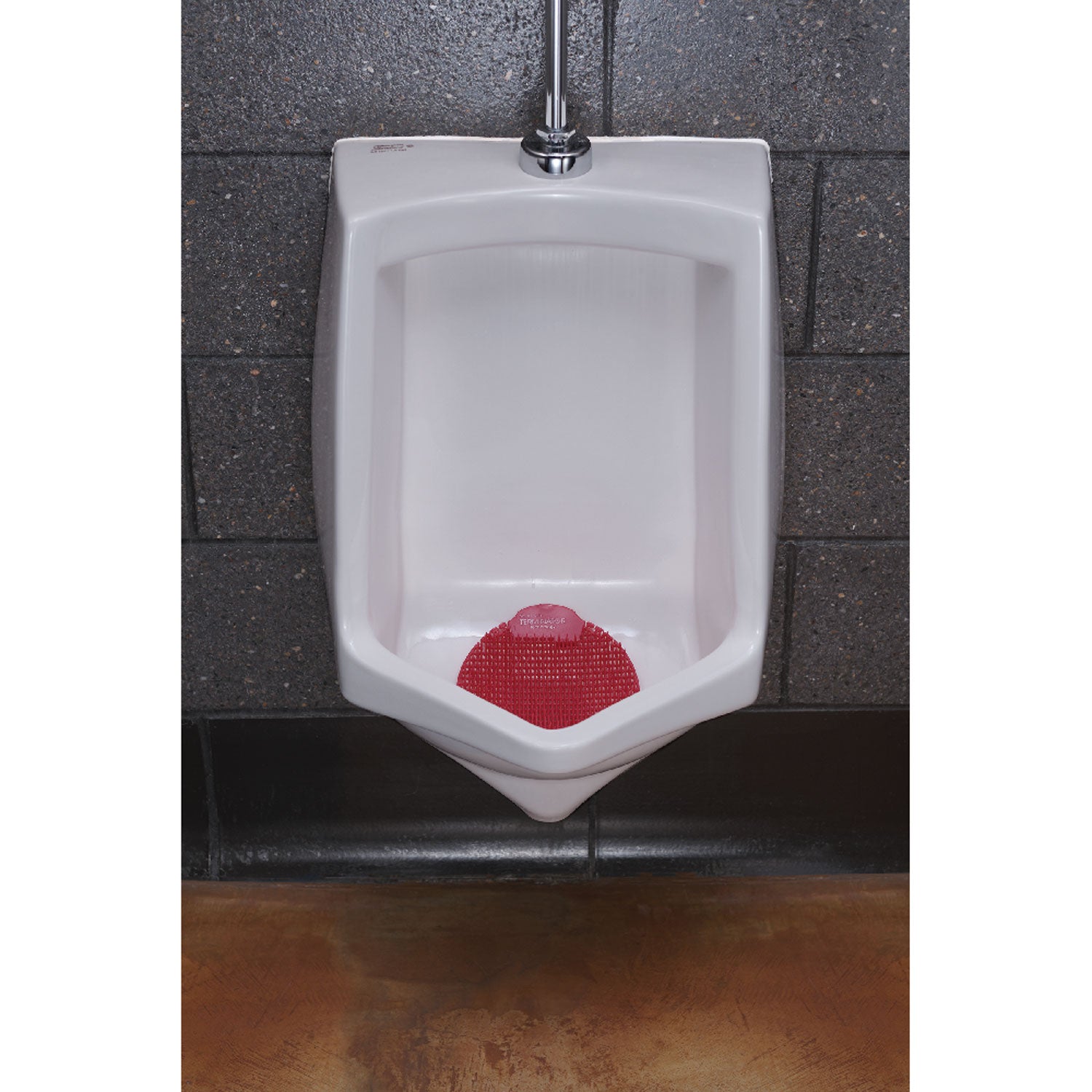 Fresh Products Slant7 with Terminator Urinal Screen, Evergreen Scent, Red, 30/Carton (S7TCT)