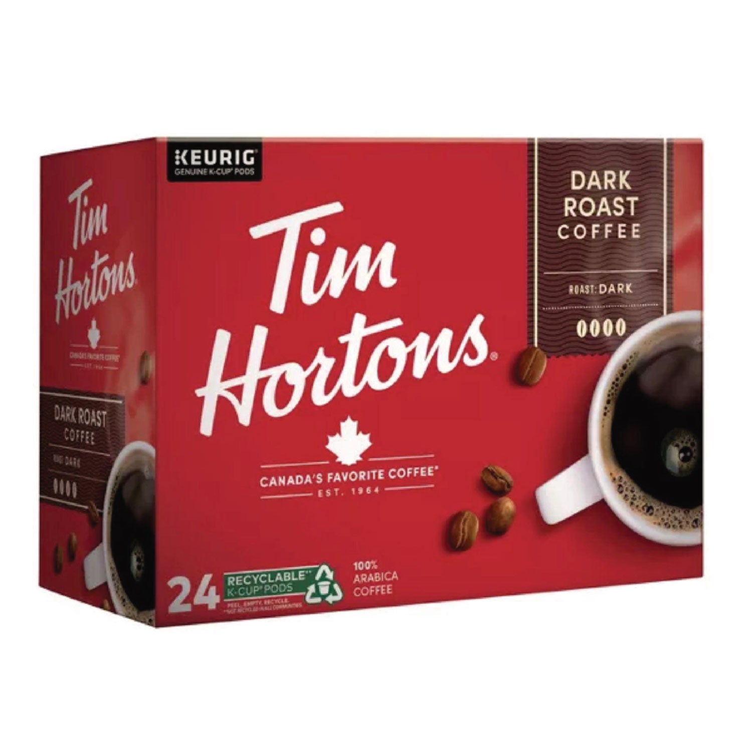 Tim Hortons K-Cup Pods Dark Roast, 24/Box (1279)