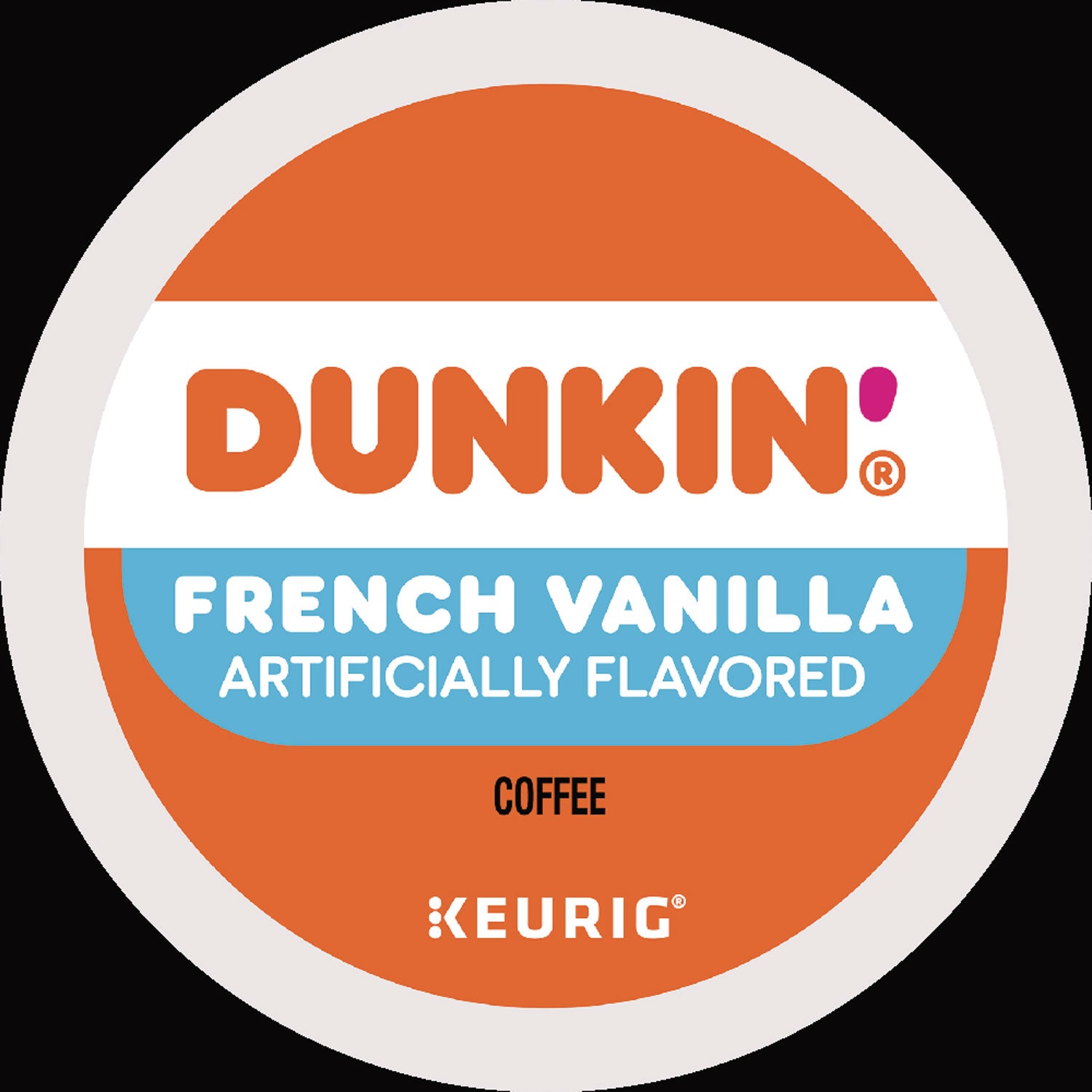 Dunkin Donuts K-Cup Pods, French Vanilla, 22/Box (1268)