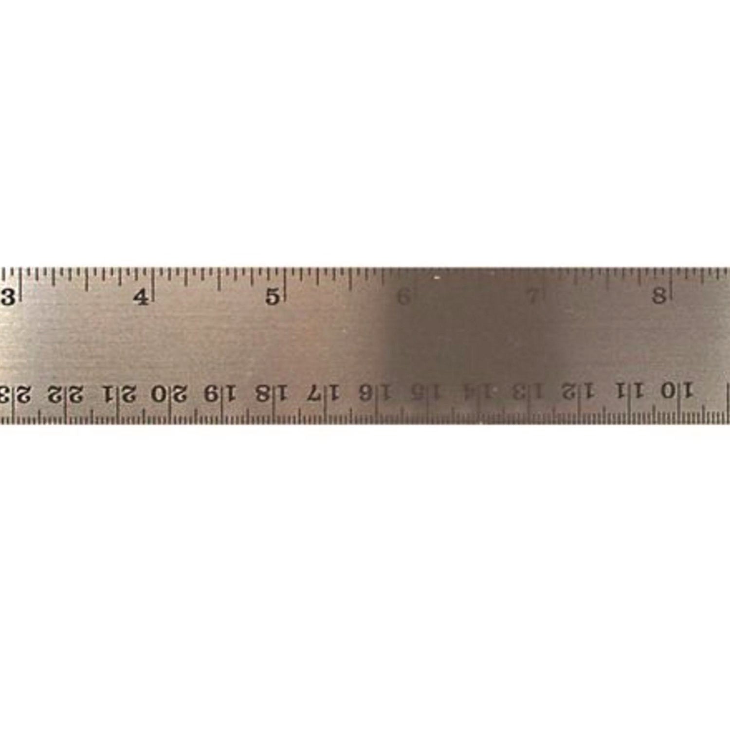 The Pencil Grip Stainless Steel Ruler, Standard/Metric, 12" Long, Silver, 72/Carton (15272)