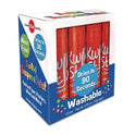The Pencil Grip Kwik Stix Single Color Pack, 0.7" x 3.5", Red, 12/Pack, 12 Packs/Carton (6002012)