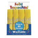 The Pencil Grip Kwik Stix Single Color Pack, 0.7" x 3.5", Yellow, 12/Pack, 12 Packs/Carton (6006012)