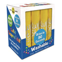 The Pencil Grip Kwik Stix Single Color Pack, 0.7" x 3.5", Yellow, 12/Pack, 12 Packs/Carton (6006012)