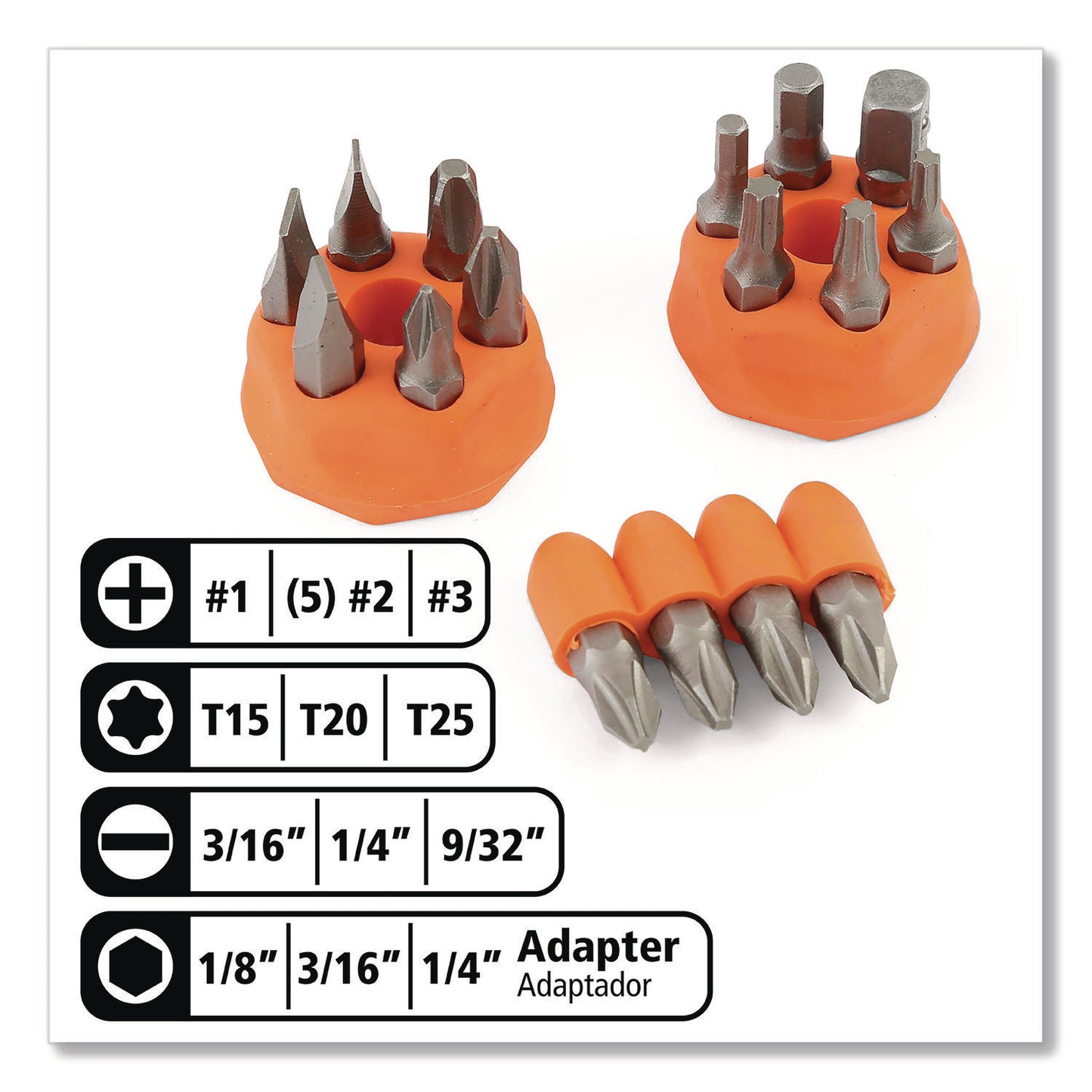 Great Neck Ratcheting Screw/Nut Driver Set, 34-Piece, Hex/Phillips/Slotted/Star Bits, Metric/SAE Sockets, 8" Long, Yellow/Black Handle (92018)