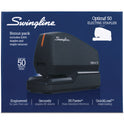 Swingline Optima 50 Electric Stapler, 50-Sheet Capacity, Black/Orange (48209)