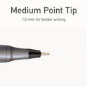 TOPS PENTONIC Medium Point Ballpoint Pen, 1 mm, Assorted Ink Colors, Charcoal Gray Barrel, 25/Pack (12127)